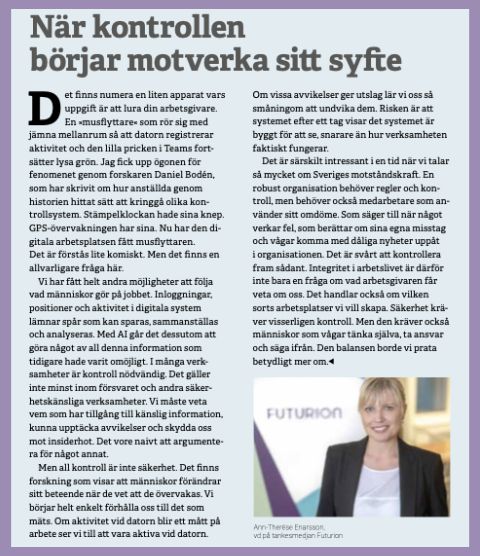 Krönika Försvarbart 3-2026
